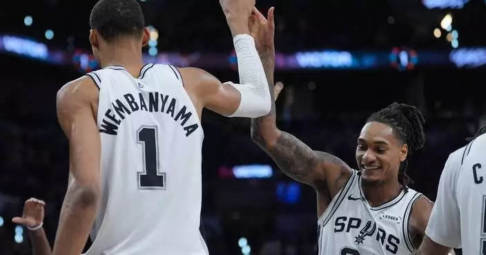 Wembanyama’s double-double powers Spurs past Trail Blazers and into Western Conference semifinals