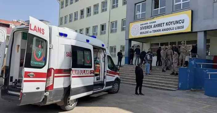 A gunman opens fire at a high school in Turkey, wounding at least 16 before killing himself