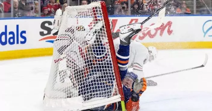 Oilers win season-high 5th straight, beating Chicago 3-1 to end Blackhawks’ playoff hopes