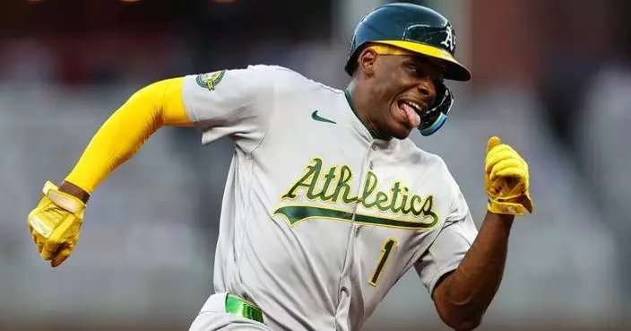 Shea Langeliers homers again as the A’s snap a skid with 5-2 win over the Braves