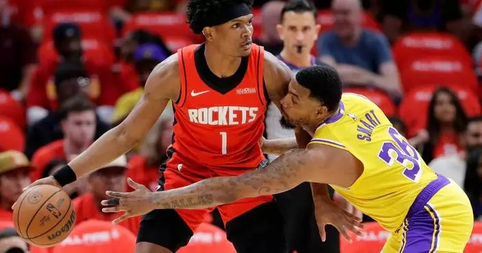 Amen Thompson sparks Rockets’ 115-96 rout to stave off elimination against Lakers