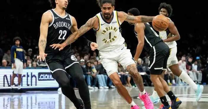 Pacers get double-digit scoring from 7 players in a 123-94 win over the Nets