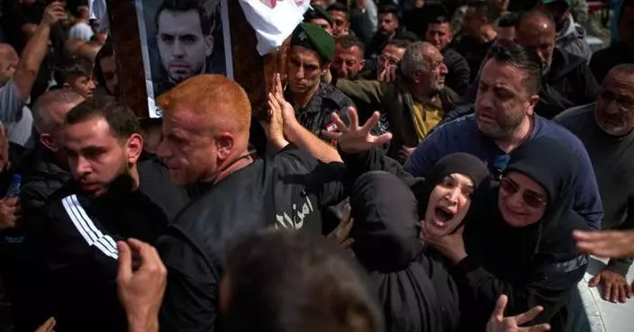 Lebanese bury 13 officers killed by Israel as grief and outrage surge ahead of talks in the US