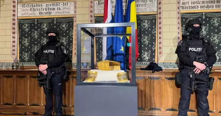 A priceless ancient golden helmet stolen from a Dutch museum is recovered