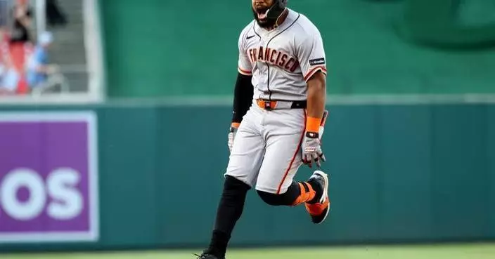 Ramos hits 3-run homer, Webb works six innings as the Giants beat the Nationals 10-5