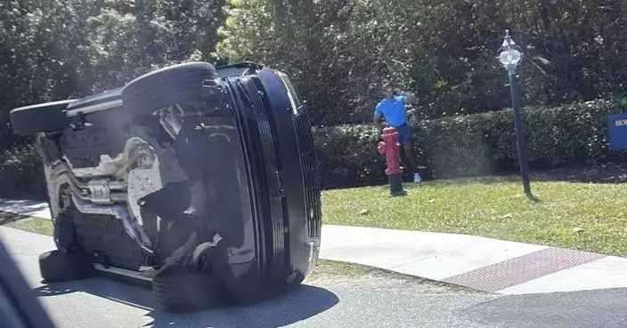 Bodycam shows a stunned Tiger Woods handcuffed after a Florida rollover crash