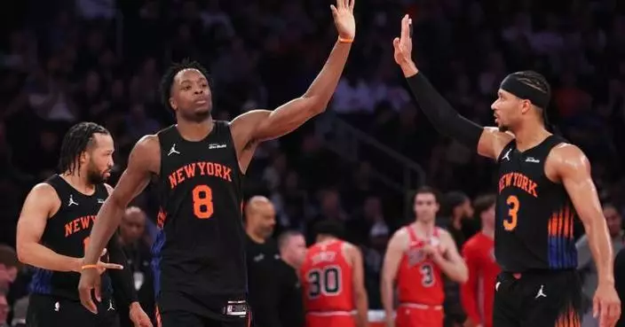 Knicks rout Bulls 136-96 in a game they led by 47 points
