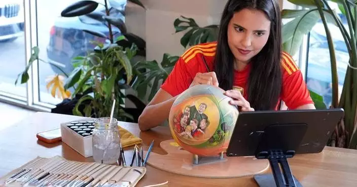 In Miami, soccer balls are turned into one-of-a-kind art as World Cup nears