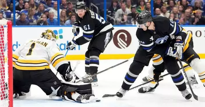 Lightning beat the Bruins 3-1 hours after securing a playoff spot