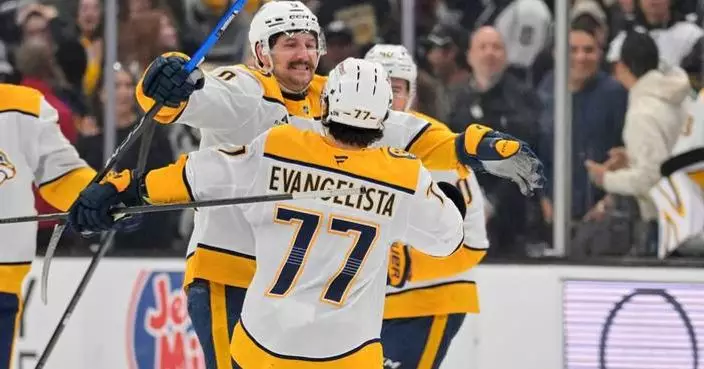 Predators beat the Sharks for the 15th straight time with a 6-3 victory
