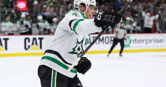 Boldy’s deflection late in 1st OT lifts Wild past Stars 3-2 to tie series at 2