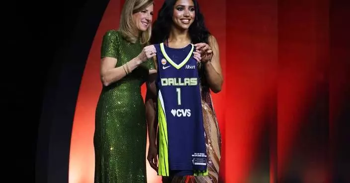 The Latest: Azzi Fudd goes No. 1, Valkyries trade Flau’jae Johnson