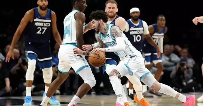 Hornets win their 4th straight behind 35 points from LaMelo Ball, beat the Timberwolves 122-108