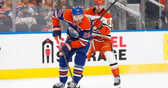 Leon Draisaitl returns to lineup and gets 2 assists to help Oilers beat Ducks in playoff opener
