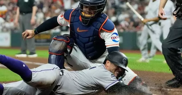 Hunter Goodman powers the Rockies past the Astros 3-2, snapping a 6-game skid