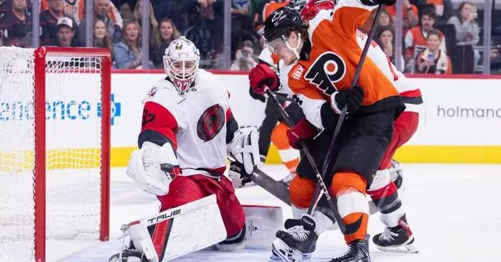 Flyers beat East top seed Hurricanes 3-2 in SO and secure their first playoff berth since 2020