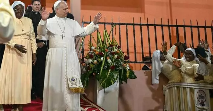 Photos of Pope Leo XIV’s trip to Africa