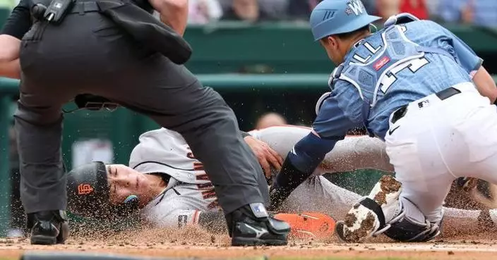 Giants escape a big jam in the 10th, outlast Nationals 7-6 in 12 innings