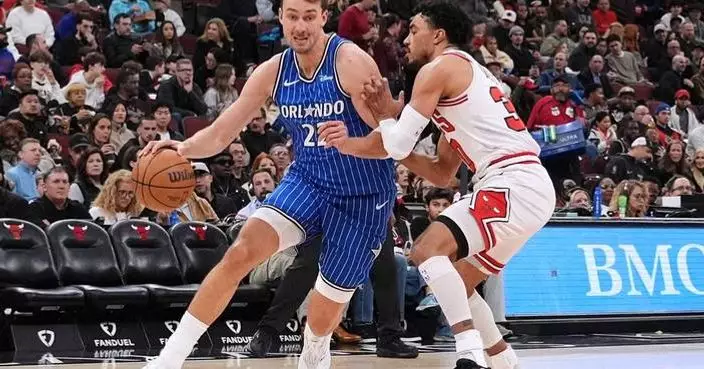Wagner scores 25 as Magic beat Bulls 127-103 and move into sixth-place tie in the East with Toronto