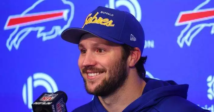 Now a dad, Josh Allen says he wants to win to set an example for his daughter
