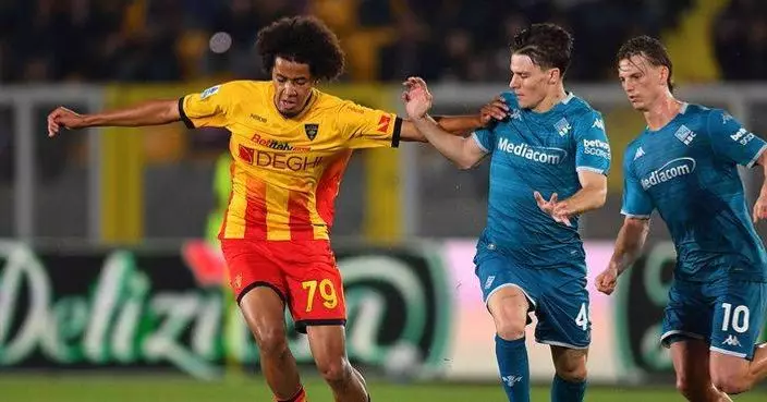 Relegation-threatened Lecce halts losing streak with draw against Fiorentina