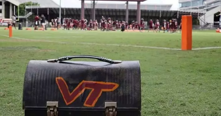 Skydiver gets rescued after crashing into scoreboard before Virginia Tech spring game