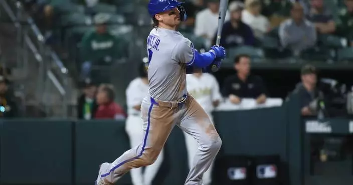Bobby Witt Jr. hits 3-run homer in 10th to lift Royals over Athletics 4-1 for 4th straight win