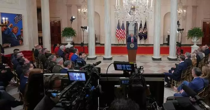 FACT FOCUS: False claims Trump made as he addressed the nation about Iran