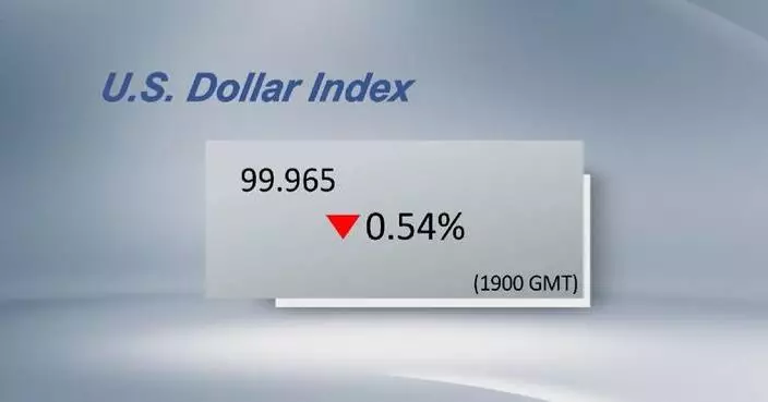 U.S. dollar ticks down
