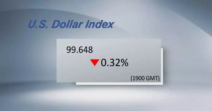 US dollar ticks down