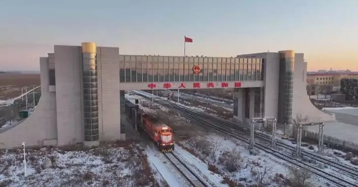 Erenhot Railway Port handles record 1,145 China-Europe freight trains in Q1