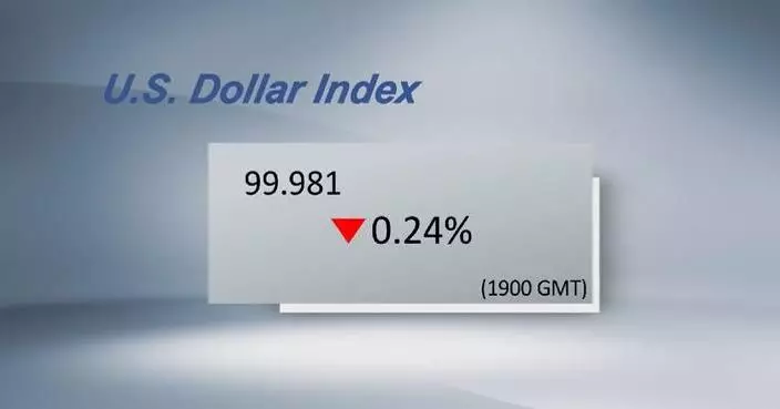 U.S. dollar ticks down