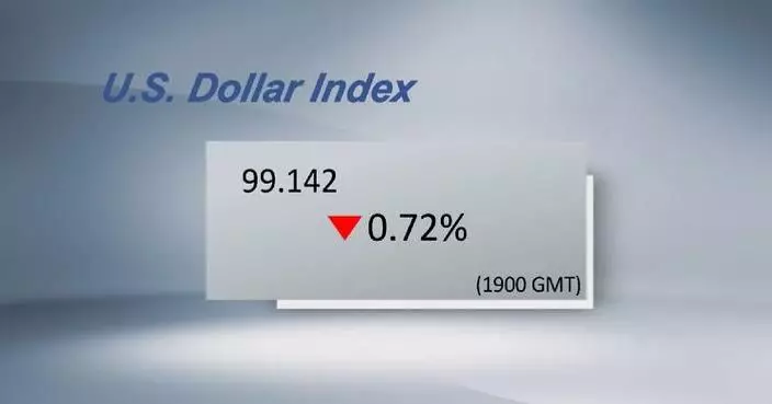 U.S. dollar ticks down