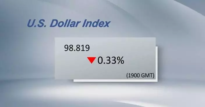 U.S. dollar ticks down
