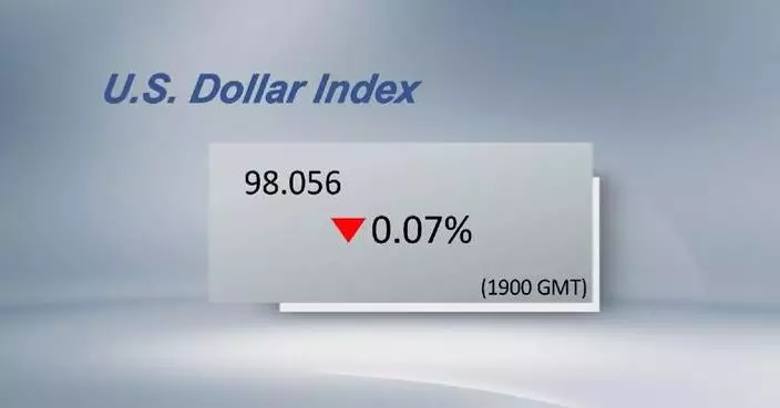 U.S. dollar ticks down