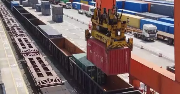 Chinese landmark trade corridor sees record scale in Q1 imports, exports