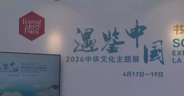 Chinese cultural exhibition opens at Paris Book Festival to enhance exchanges