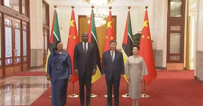 Xi holds welcome ceremony for Mozambican president