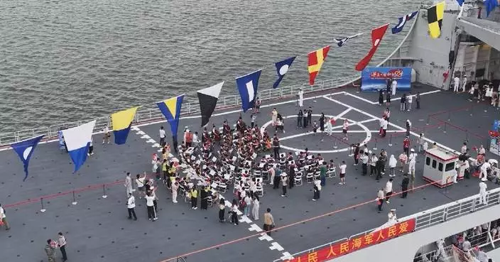 Chinese Navy opens three mainstay warships to public to mark its 77th founding anniversary