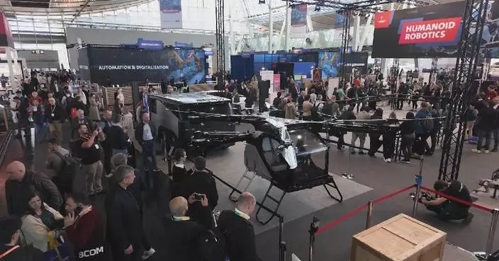 Chinese firms showcase robotics, portable passenger drones at Hannover Messe