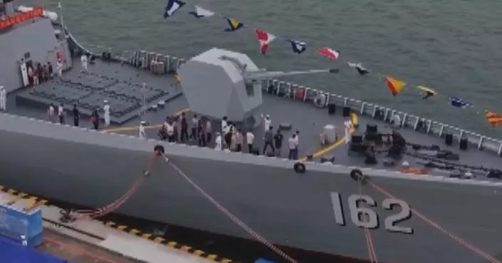 PLA Navy warships open to public to mark founding anniversary
