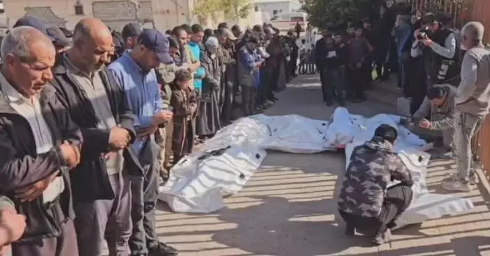 12 Palestinians, including 6 policemen, killed in Israeli strikes in Gaza