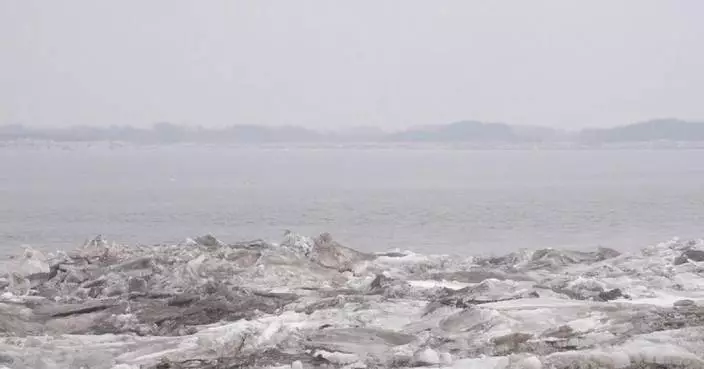 River on China-Russia border awakes from winter freeze