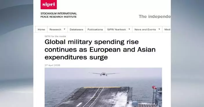 Global military spending hits record high in 2025: report