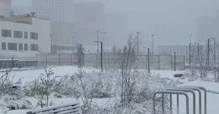 Rare snowstorm hits Moscow, services disrupted