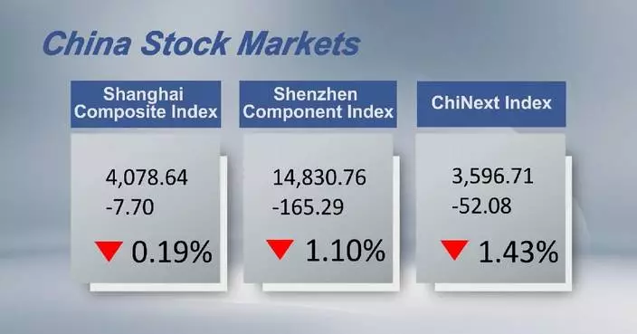 Chinese shares close lower Tuesday