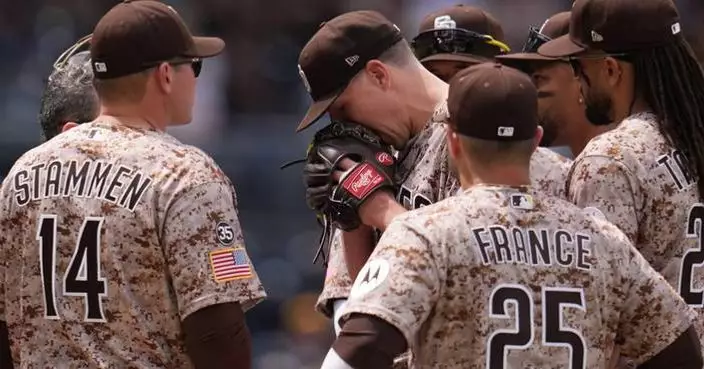 Padres' Nick Pivetta leaves in 4th inning because of  elbow stiffness