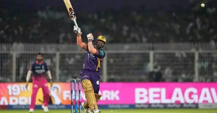 Kolkata beats Rajasthan for its first win in IPL, Punjab stays top