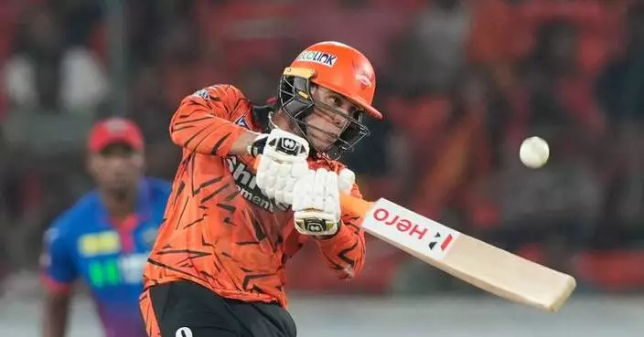 Abhishek Sharma's ninth T20 century propels Hyderabad to big win over Delhi in IPL