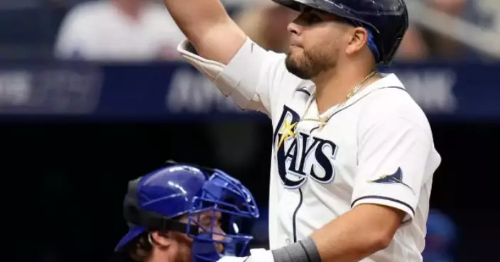 Mullins, Aranda and Caminero homer to lead Rays over Cubs in return to Tropicana Field